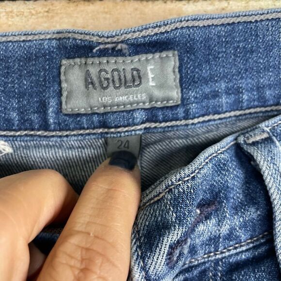 Agolde Sophie Cropped Skinny Jeans Size 24 - Picture 5 of 6